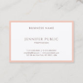 Carte De Visite Elégant Silk Moderne Professionnel Design Luxe (Dos)