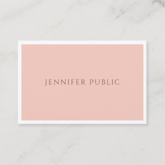 Carte De Visite Elégant Silk Moderne Professionnel Design Luxe (Devant)