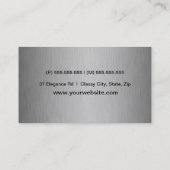 Carte De Visite Élégant Silver (Dos)