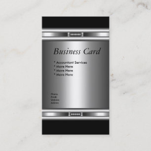 Carte de visite Elegant Silver Black Elite 3