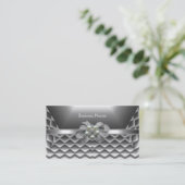 Carte de visite Elegant Silver Box Vaches Bijou (Debout devant)