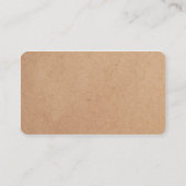 Carte De Visite Élégant simple Carton blanc Consultant (Dos)