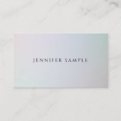 Carte De Visite Élégant simple couleur Arrière - plan moderne Modè (Devant)