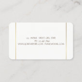 Carte De Visite Élégant Simple Design Moderne (Dos)