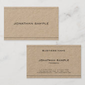 Carte De Visite Elégant Simple Design Professionnel Luxe Moderne (Devant / Derrière)