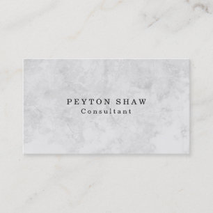 Carte De Visite Élégant simple gris clair classique professionnel