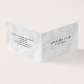 Carte De Visite Élégant simple Gris simple Professionnel (Extérieur)