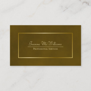Carte De Visite Élégant Simple Marbled Gold Professionnel