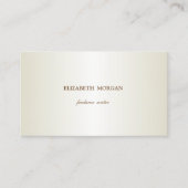 Carte De Visite Élégant simple, minimaliste (Devant)