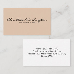 Carte De Visite Élégant Simple Minimaliste Esthétique Moderne Douc