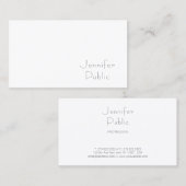 Carte De Visite Élégant simple Modèle moderne professionnel (Devant / Derrière)