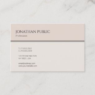 Carte De Visite Elégant Simple Moderne Design tendance Cool