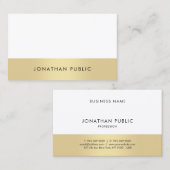 Carte De Visite Élégant Simple Moderne Professionnel Moderne Plain (Devant / Derrière)