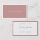 Carte De Visite Élégant Simple Moderne Salon Professionnel Plat (Devant / Derrière)