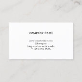 Carte De Visite Elégant Simple Pastel Stripes Design intérieur (Dos)