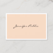 Carte De Visite Élégant Simple Plain Professionnel Moderne tendanc (Devant)