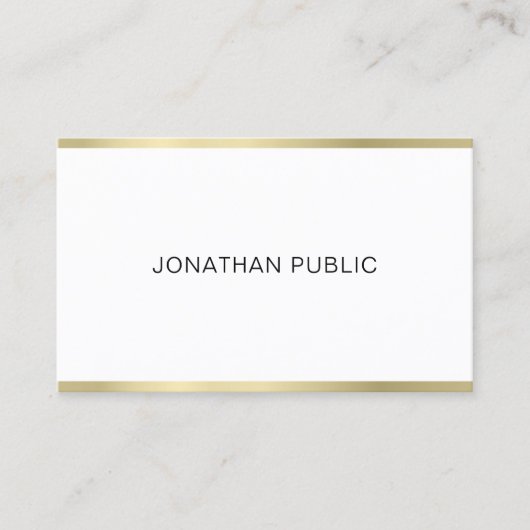 Carte De Visite Élégant Simple Plat Design professionnel Moderne (Devant)
