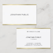 Carte De Visite Élégant Simple Plat Design professionnel Moderne (Devant / Derrière)