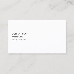 Carte De Visite Élégant Simple Plat Professionnel Moderne Minimal