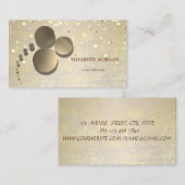 Carte De Visite Élégant simple, points, Conffeti (Devant / Derrière)