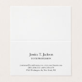 Carte De Visite Élégant simple professionnel (Extérieur déplié)