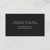 Carte de visite élégant simple professionnel (Dos)