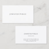 Carte De Visite Élégant Simple Professionnel Modèle moderne (Devant / Derrière)