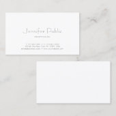 Carte De Visite Élégant Simple Professionnel tendance Modèle moder (Devant / Derrière)