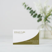 Carte De Visite Élégant simple simple professionnel moderne (Debout devant)