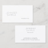 Carte De Visite Élégant simple simple socle professionnel à la mod (Devant / Derrière)
