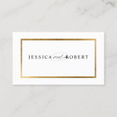 Carte De Visite Elégant site d'information sur la frontière de Fau (Dos)