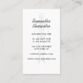 Carte De Visite Elégant Skeleton orthopédique docteur sculpter os (Dos)