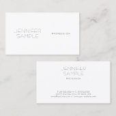 Carte De Visite Élégant sobre professionnel gracieux (Devant / Derrière)
