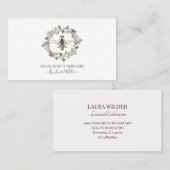 Carte De Visite Elégant soin de la peau Esthétique Bee Logo Bee (Devant / Derrière)