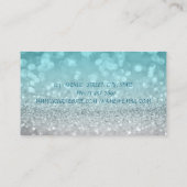 Carte De Visite Élégant Sophisticé Moderne Glittery Bokeh (Dos)