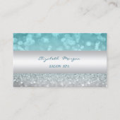 Carte De Visite Élégant Sophisticé Moderne Glittery Bokeh (Devant)