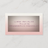 Carte De Visite Elégant Sophisticé Parties scintillant moderne Fau (Dos)