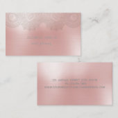 Carte De Visite Élégant Sophistiqué Moderne, Dentelle (Devant / Derrière)