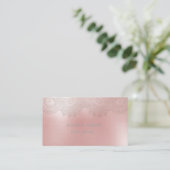 Carte De Visite Élégant Sophistiqué Moderne, Dentelle (Debout devant)