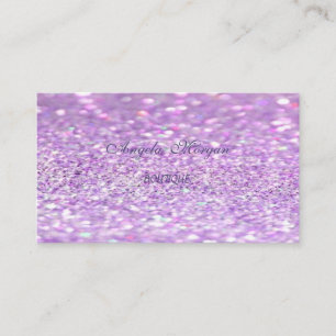 Carte De Visite Élégant Sophistiqué Moderne Pailleté Bokeh