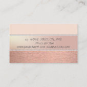 Carte De Visite Elégant Sophistiqué Moderne, Perles (Dos)