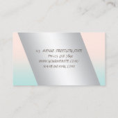 Carte De Visite Élégant Sophistiqué Moderne Professionnel, Lèvres (Dos)