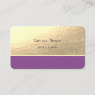 Carte De Visite Élégant Sophistiqué, Or Faux, Perles