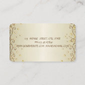 Carte De Visite Élégant Sophistiqué Professionnel élégant, Robe (Dos)