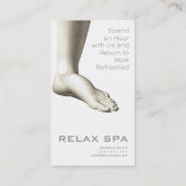 Carte De Visite Elégant SPA main & pied, Manucure, Pédicure (Dos)