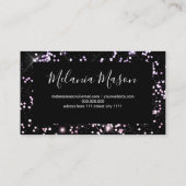 Carte De Visite Elégant Sparkly Holographic Parties scintillant Be (Dos)