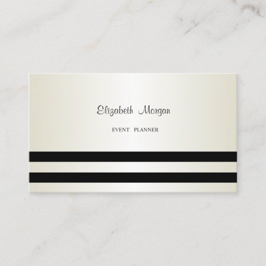 Carte De Visite Élégant Style Moderne, Rayé (Devant)