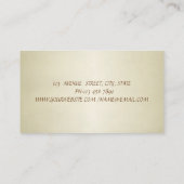 Carte De Visite Élégant Style Professionnel - Talon (Dos)