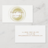 Carte De Visite Elégant Style Proffesional -Blanc (Devant / Derrière)