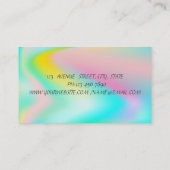 Carte De Visite Élégant Style Proffesional Holographique -Lipes (Dos)